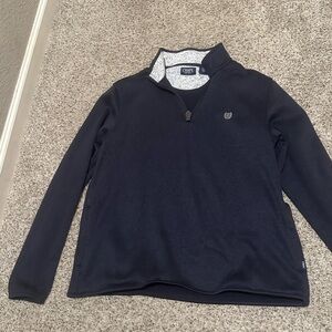 Chaps Men's Dark Blue Zip-Up Sweater